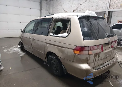 2002 Honda Odyssey Ex z USA, uszkodzony, nr VIN 2HKRL18632H576183